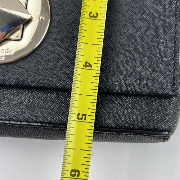 Kate Spade New York Saffiano Leather Turn-Lock Crossbody Mini Bag Purse - Picture 4 of 7